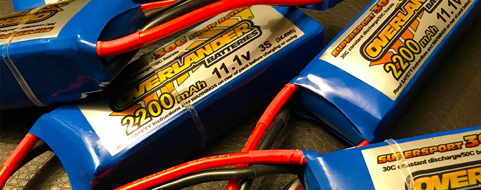 A group of Lithium Polymer batteries piled on top of each other